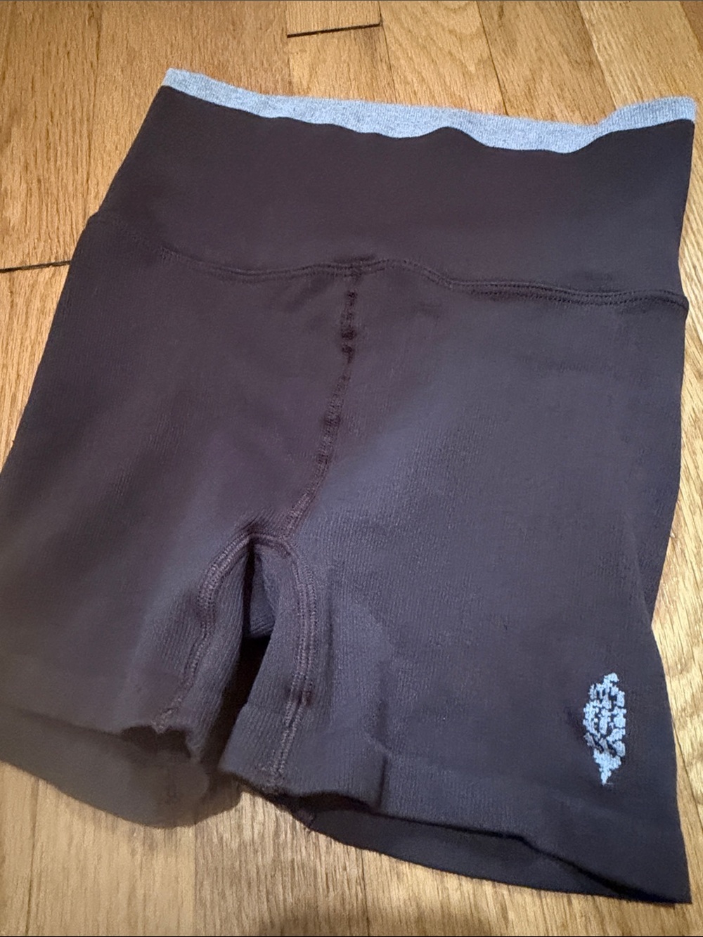Free People| Ribbed Layered Biker Shorts - Picture 2 of 4